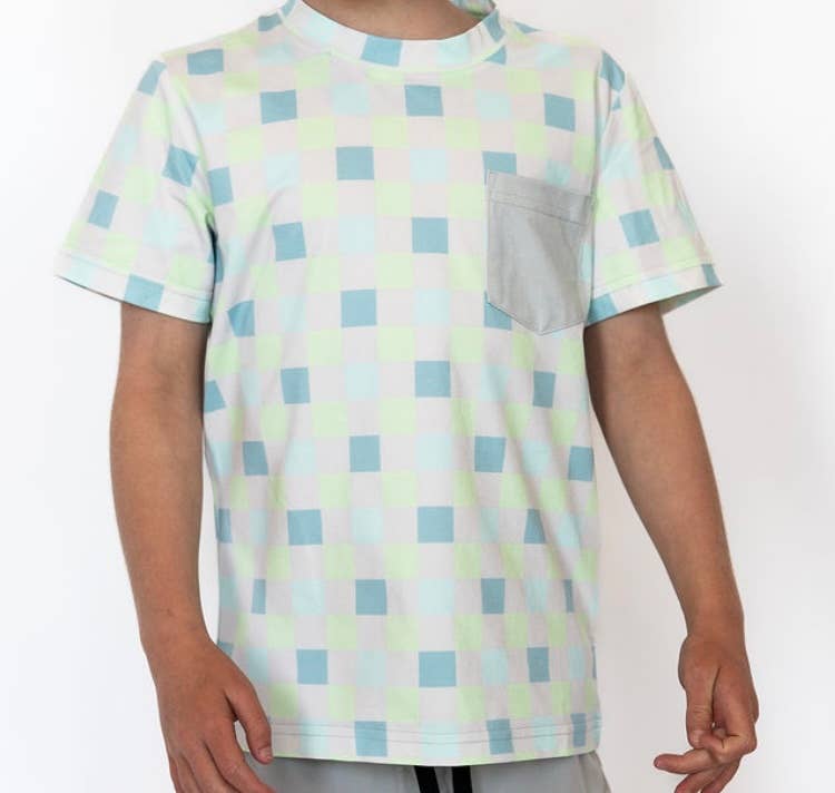 Boy's Checkered Active Tee