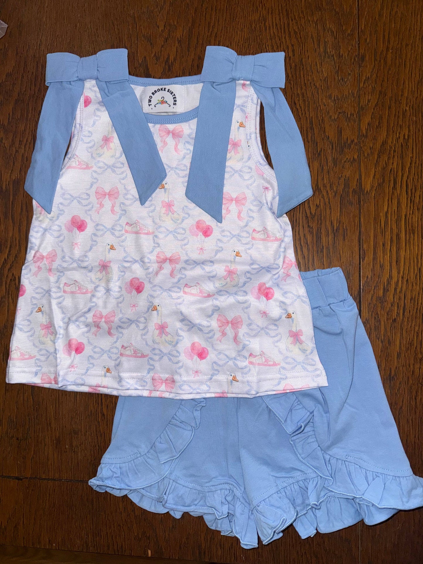 Light Blue & White Party Goose