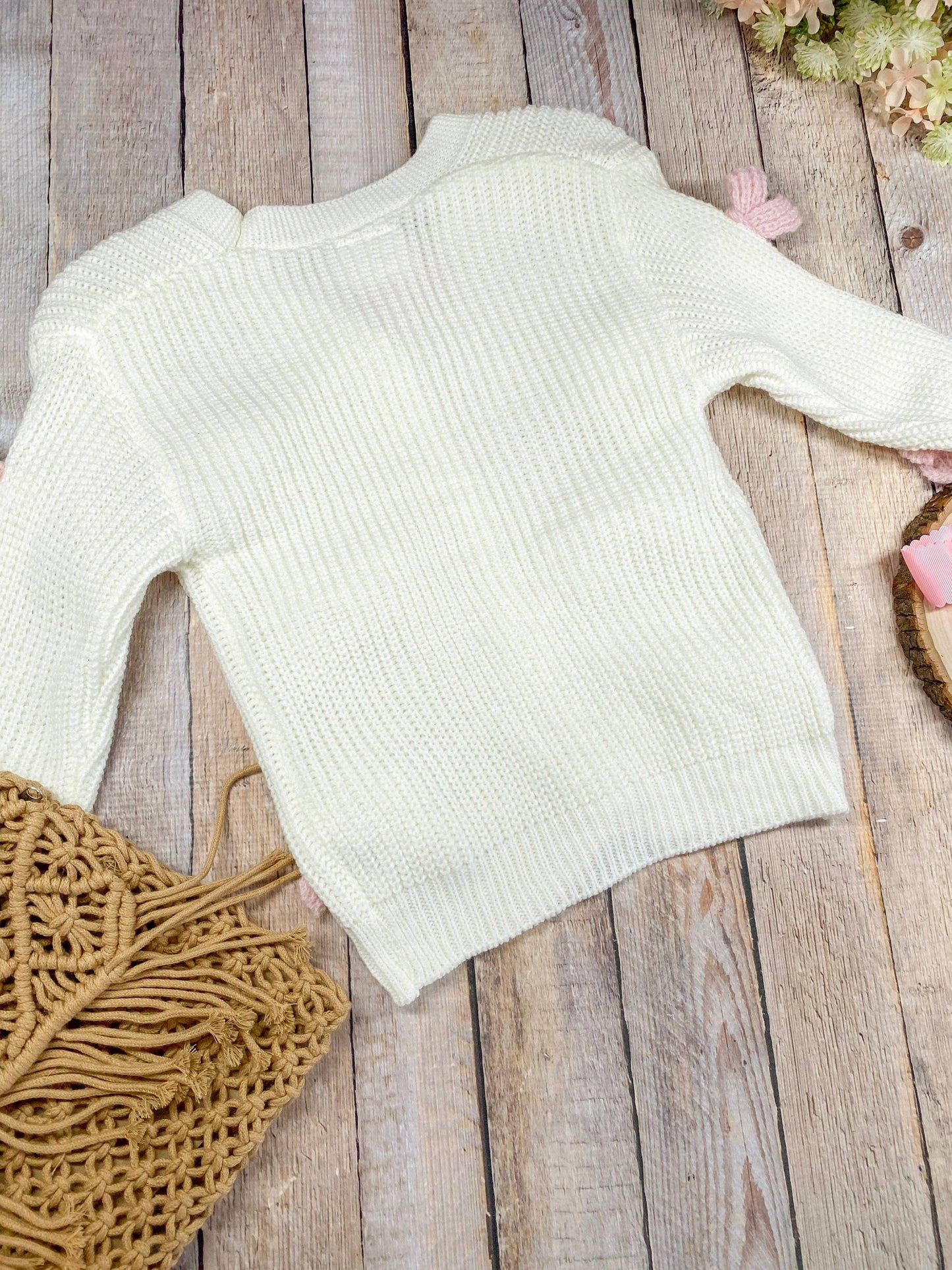 Covered in Bows White Cardigan