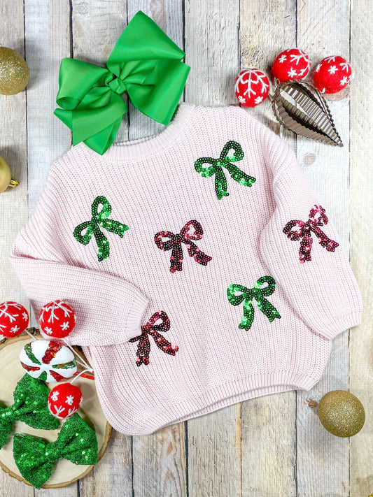 Christmas Bows Sweater