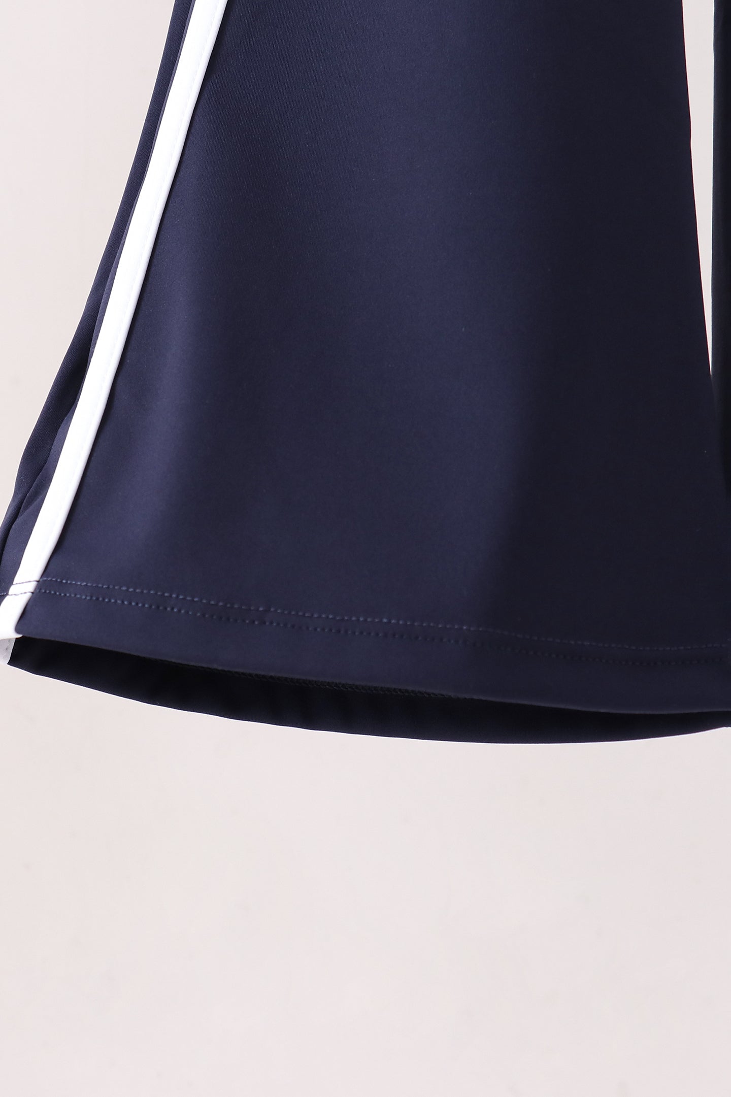 Navy Flare Double Side Stripe Active Pants