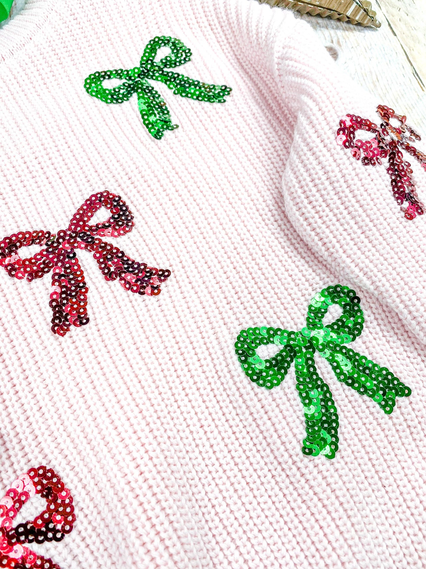 Christmas Bows Sweater