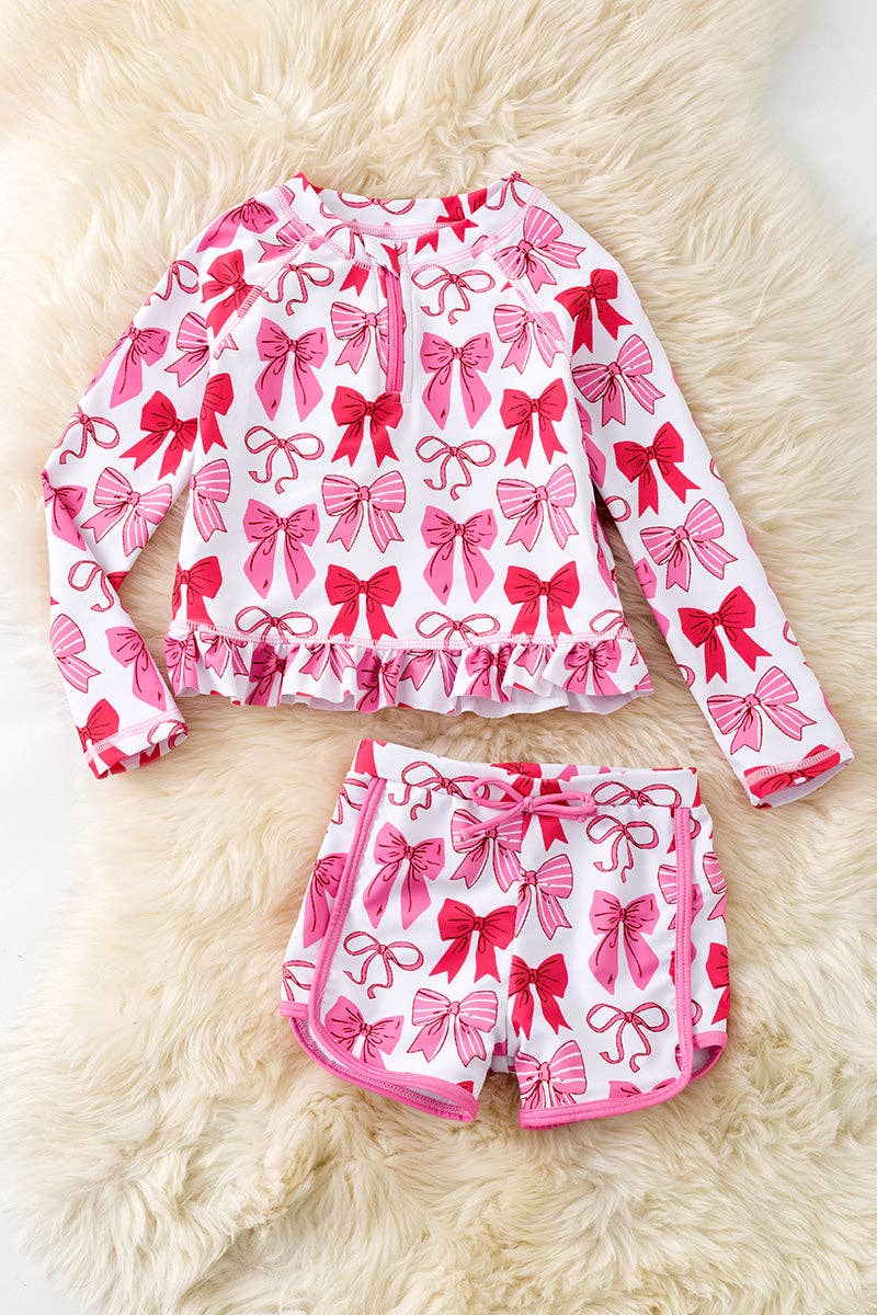 Multi-printed Coquette swimsuit set. SWG60152 AMY